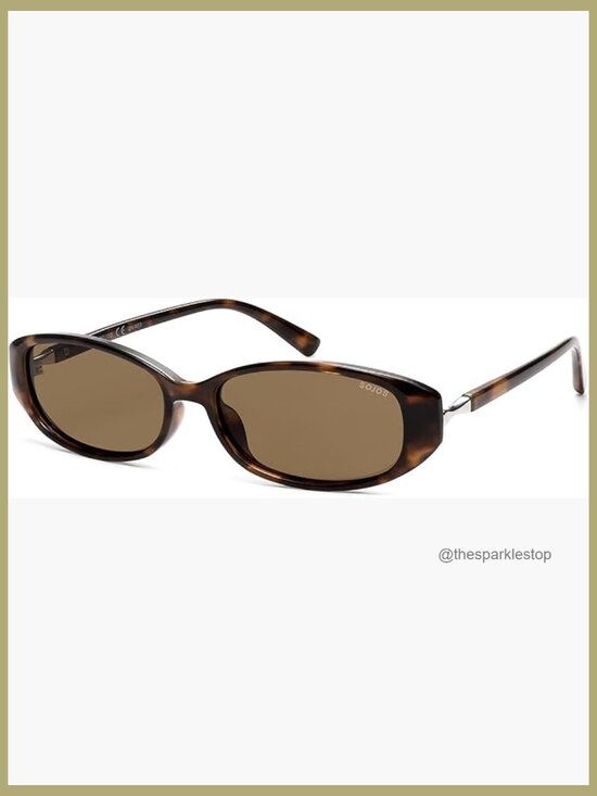 Polarized Retro Oval Sunglasses Lightweight Plastic Frame UV400 Protection